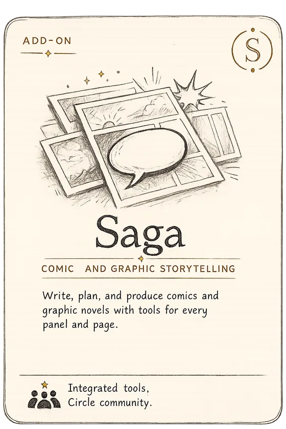 Saga add-on card